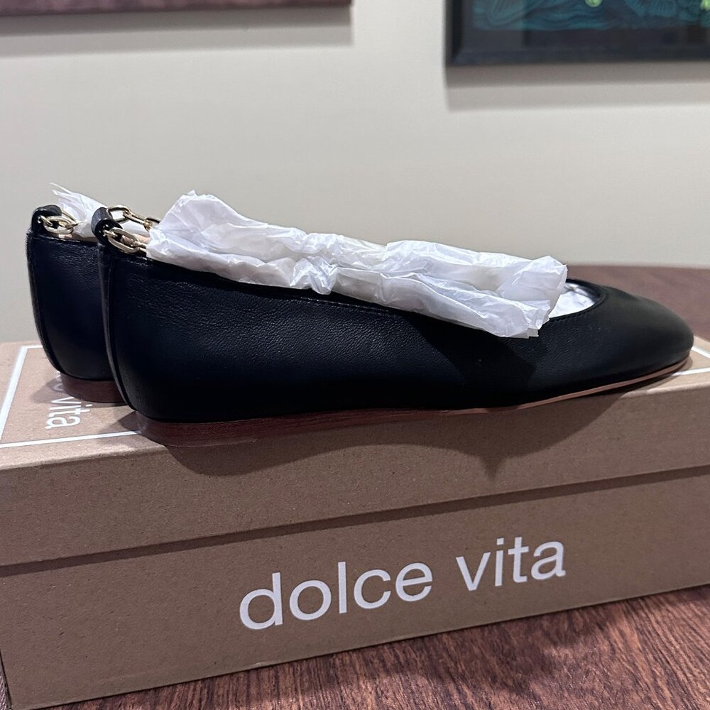 Dolce Vita Women's Ballet Flats Black Leather - Size 6.5 - Picture 11 of 16